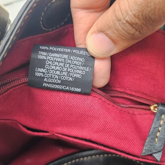 Liz Claiborne Women Handbag Black Faux Suede/Leather Shoulder Bag Multi Compartm - Picture 12 of 12